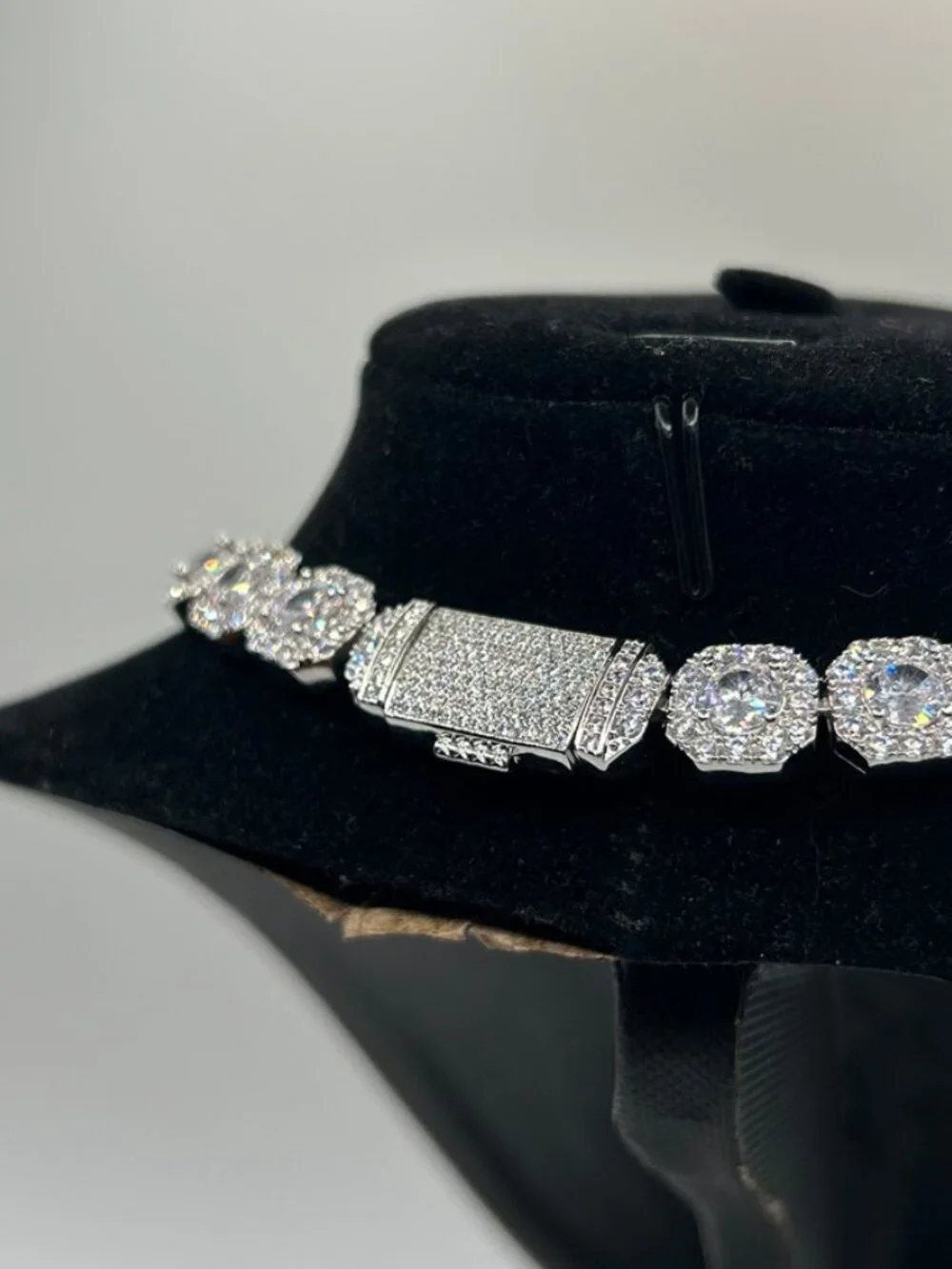 Stackable Layering Moissanite Tennis Chain Silver 20 Inch No Pass Womens VVS